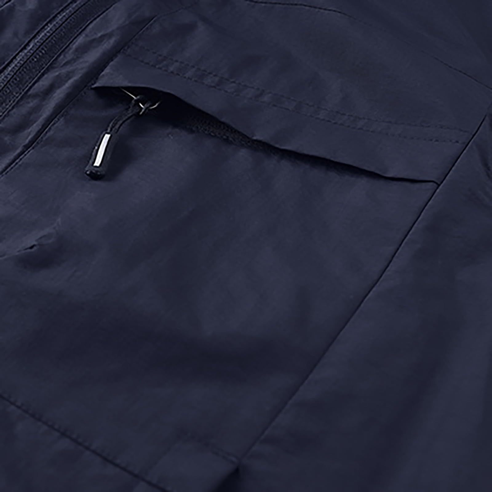Chaleco deportivo para hombre, ligero, chaqueta de exterior, transpirable, cuello alto, chaleco de trabajo, chaleco de pesca con múltiples bolsillos, chaleco de caza con cremallera, chaleco sin mangas