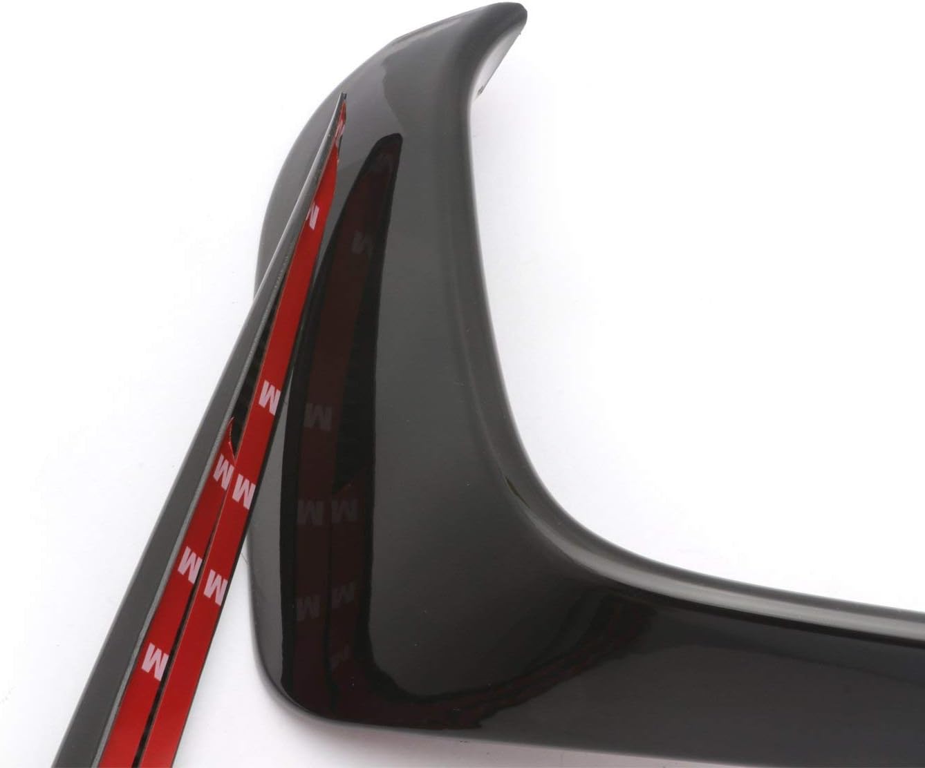 x xotic tech Car Front Bumper Side Vent Splitter Flaps Fog Light Eyelid Eyebrow Trim Compatible with Jetta MK7 2019-2021(Glossy Black)