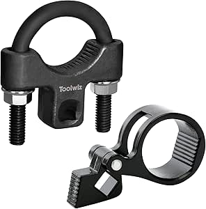 Toolwiz Inner Tie Rod Removal Tool Kit, 3/8'' Universal Low Profile Tool and Inner Tie Rod Hex Wrench Repair Remover 27-42mm End Accessory for 1/2" Square Drive, 2pcs for Most Cars Repair