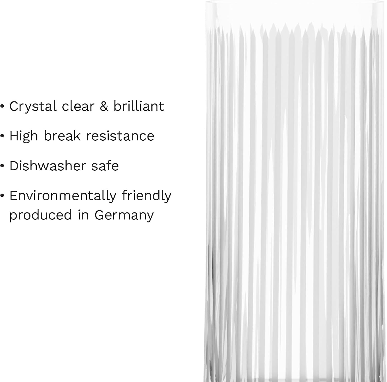 Stölzle Lausitz NYB SOHO Juice Glasses, Set of 6, 380 ml, Elegant All-Round Glasses for Juice, Water & Cocktails, Water Glasses Made of Lead-Free Crystal Glass, Dishwasher Safe, Made in Germany
