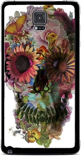 Colorful Floral Skull Hard Snap on Phone Case (Note 4 IV)