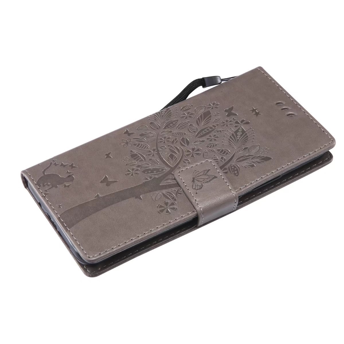 Coque Portefeuille Pour Huawei Mate 10 Pro - LEMORRY - Cuir Synthétique, Mince, Avec Fentes Cartes Et Support - Or Rose