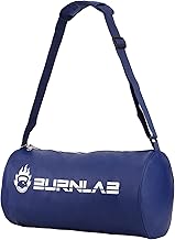 Burnlab Faux Leather Gym Bag (Blue)