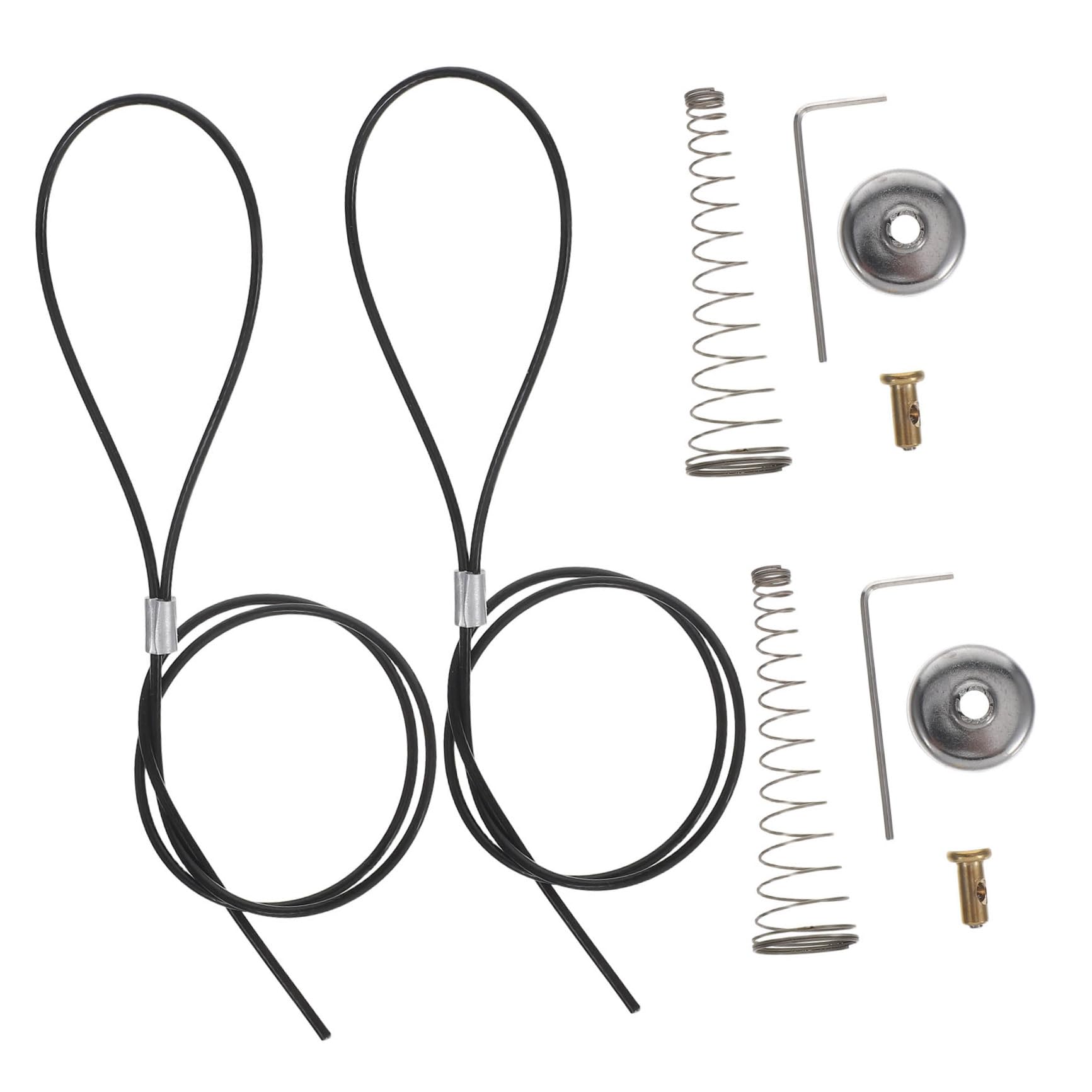 Pestillo Puerta Resorte de Tracción Acero Inoxidable Tirador de Cable para Puertas Metálicas Madera Seguridad Mejorada 2 Piezas Uso Exterior E Interior