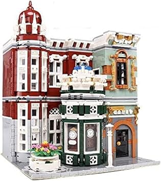 General Jims Street View Vintage Antique Shop Modular City Building Block Set, 3,037 Pieces with Light Kit, European Town Architecture Display Model Toys & Bricks | GJ ACS