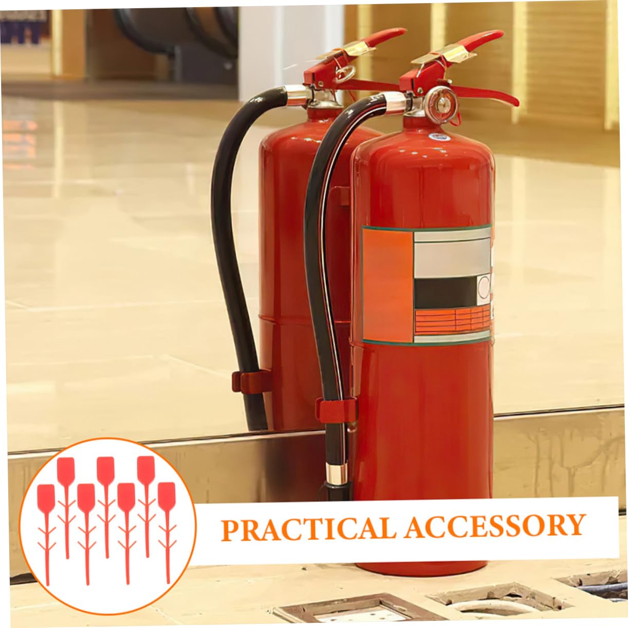 Uonlytech Fire Extinguisher Tools 300pcs Extinguisher Lock Pins Seal Safety Pin Seal for Easy Identification