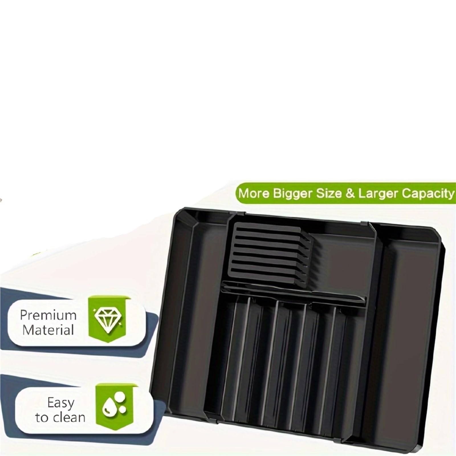 Cubertero Cajon Organizador de cajones for cubiertos (1 unidad), organizador expandible for utensilios cocina, bandeja for mayor capacidad, multiusos