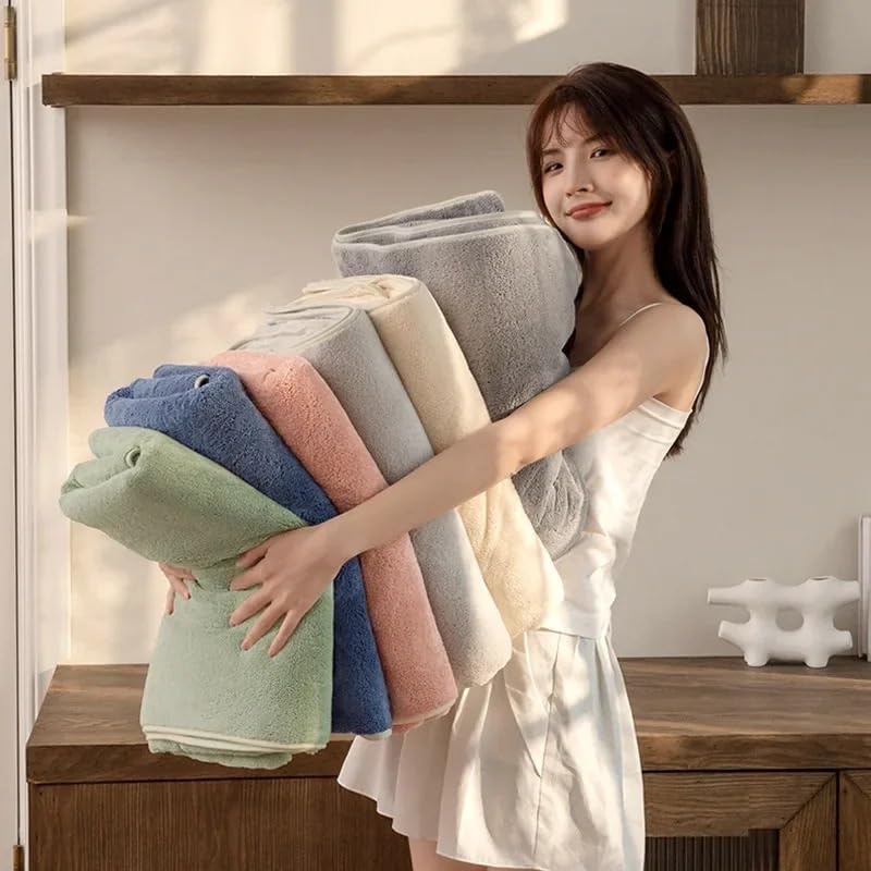 SáBana de BañO Grandes Absorbentes, Toallas de baño Extra Grandes, Juego, sábana algodón, Toalla Hotel Lujo, Playa for el hogar, 90 x 170 cm(03)
