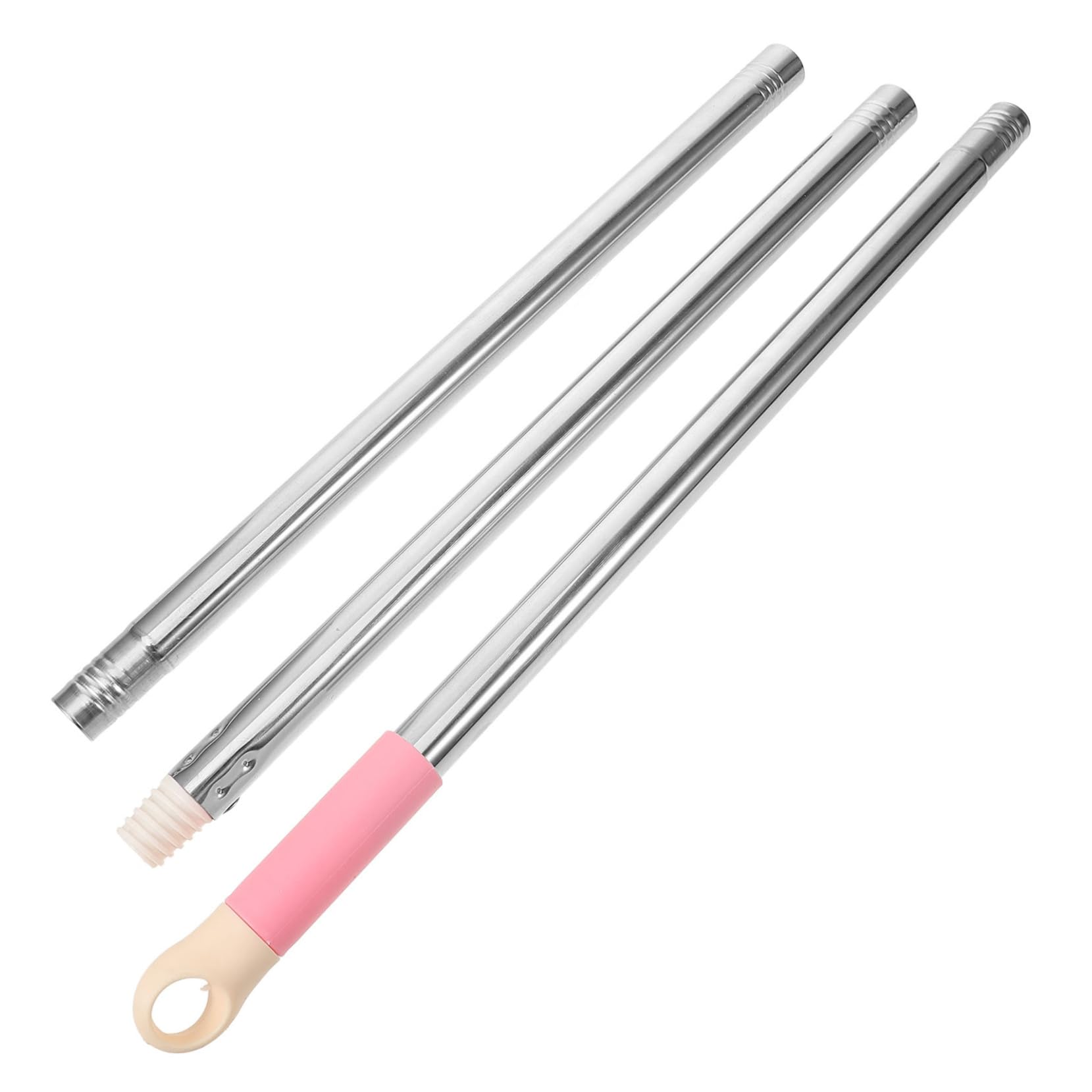 MUCKLILY 1set Mop Replacement Handle Three-Section Design for Efficient Floor Cleaning
