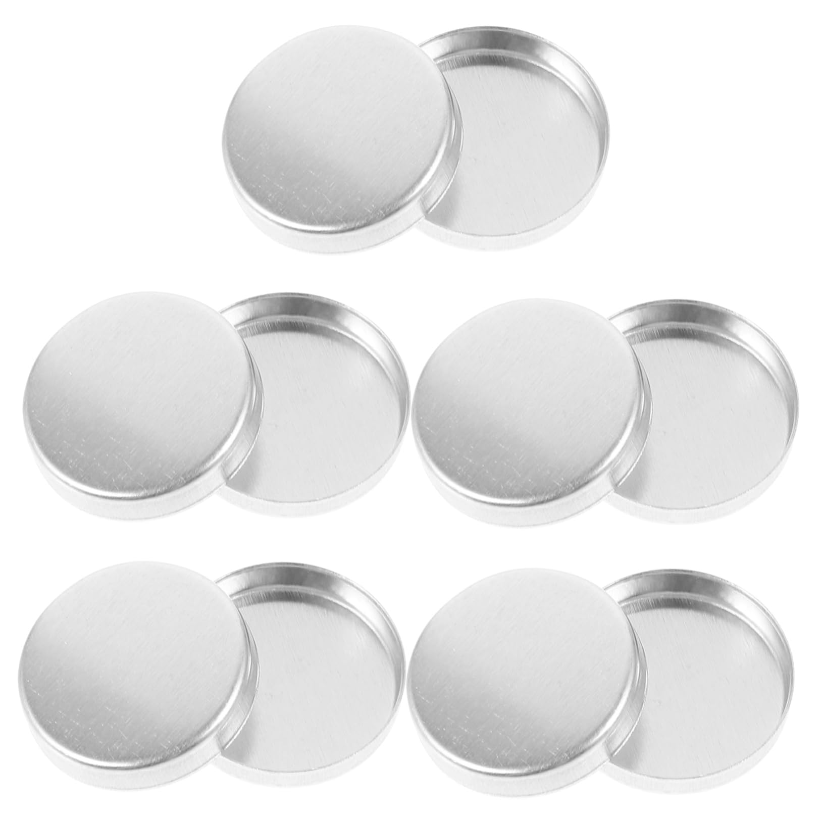 MUSISALY Empty Eyeshadow Cases 10pcs Aluminum Tray Makeup Mixing Palette for Travel