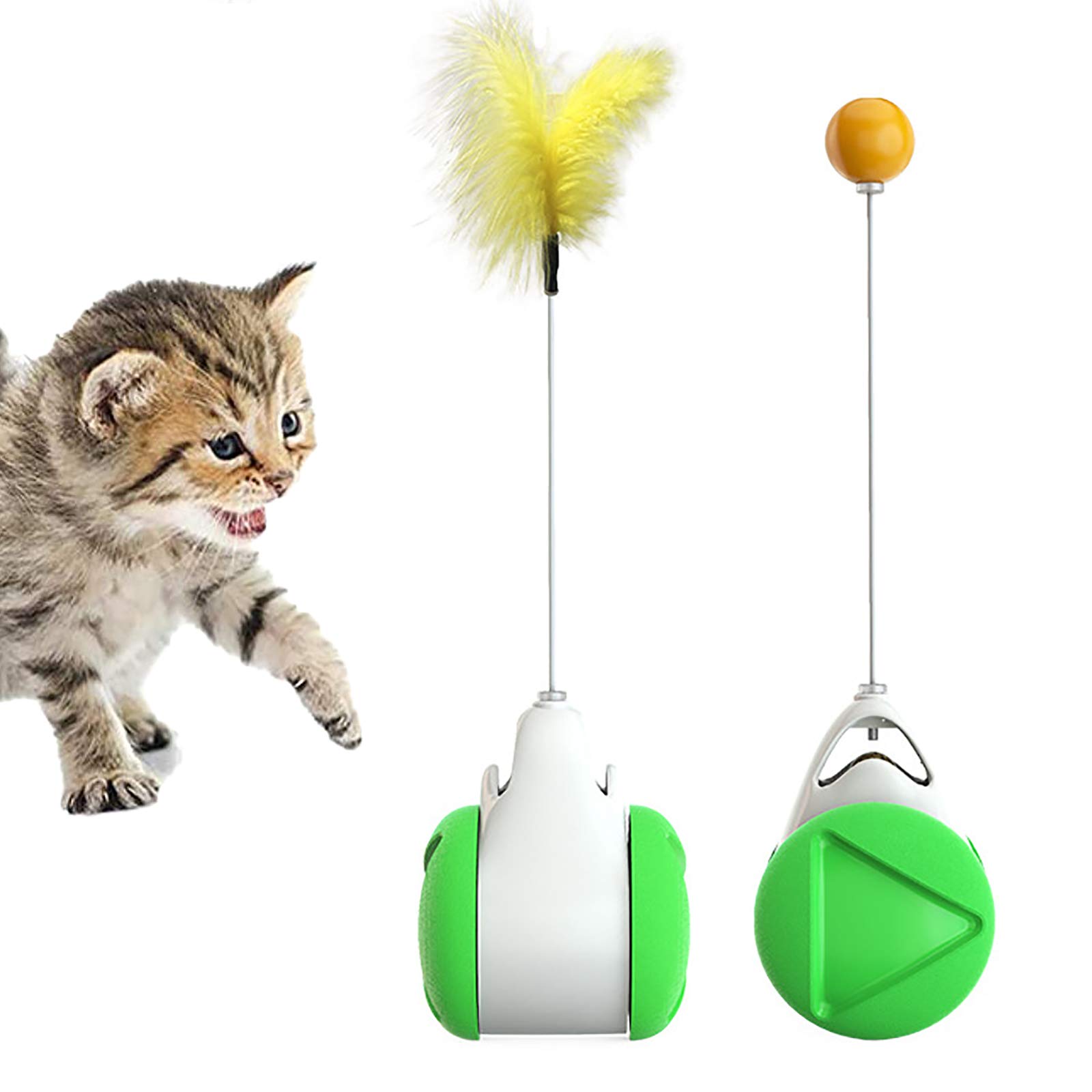 Balle interactive tumbler chat anti-ennui pour félin actif