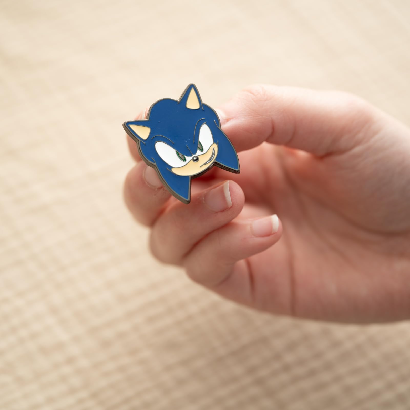 Grupo Erik Set Of 4 Pins - Sonic The Hedgehog, Knuckles the Echidna, Tails Miles Prower, Doctor Eggman | Enamel Pins, Cute Pin Badges | Sonic The Hedgehog Gifts