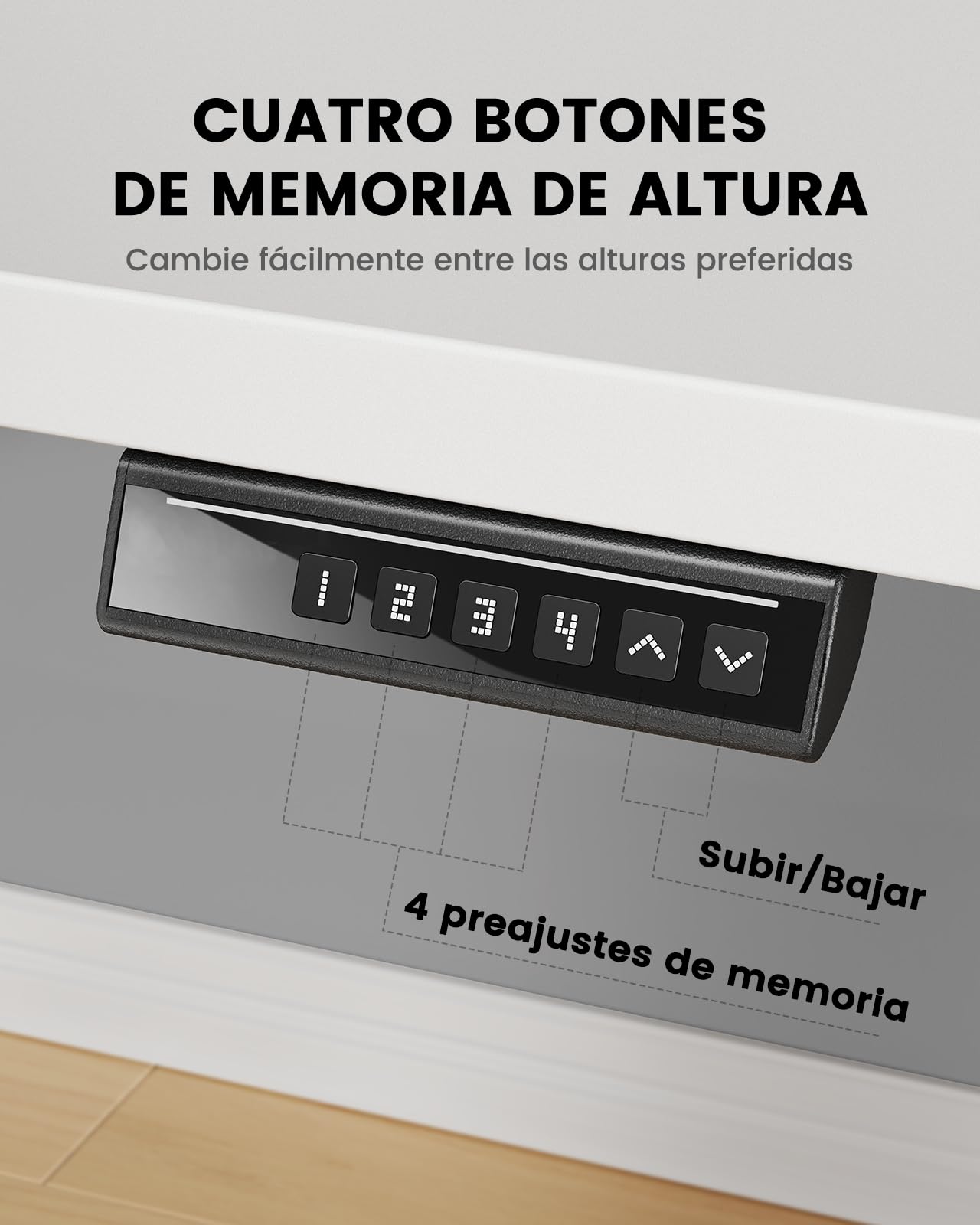 ErGear - Escritorio eléctrico regulable en altura, 160 x 80 cm, capacidad de carga de 100 kg, escritorio eléctrico con motor sin escobillas avanzado, función silenciosa, marco de metal resistente