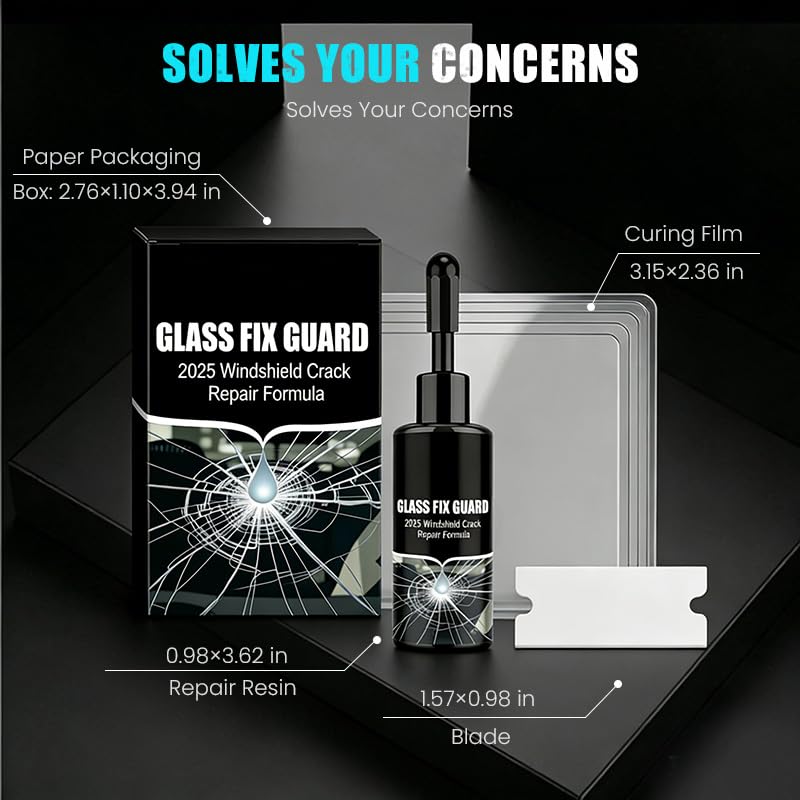 2 PCS Windshield Crack Repair Kit,Upgraded Windshield Crack Repair Kit, Suitable for Repairing car Windshield Cracks, Repairing Cracks