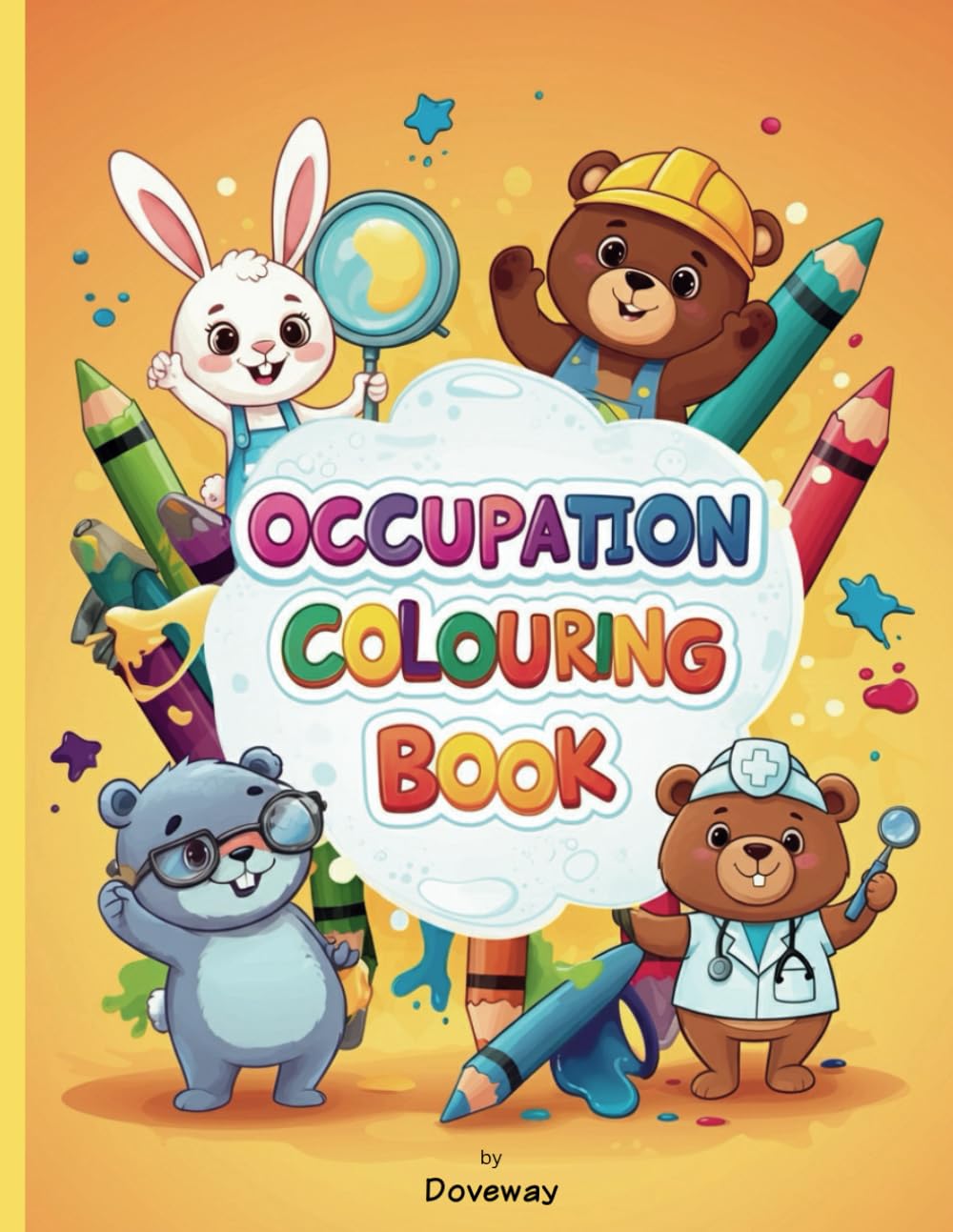 Kids Occupation Colouring Book | Doctor, Plumber, Firefighter, Nurse, Carpenter and more!