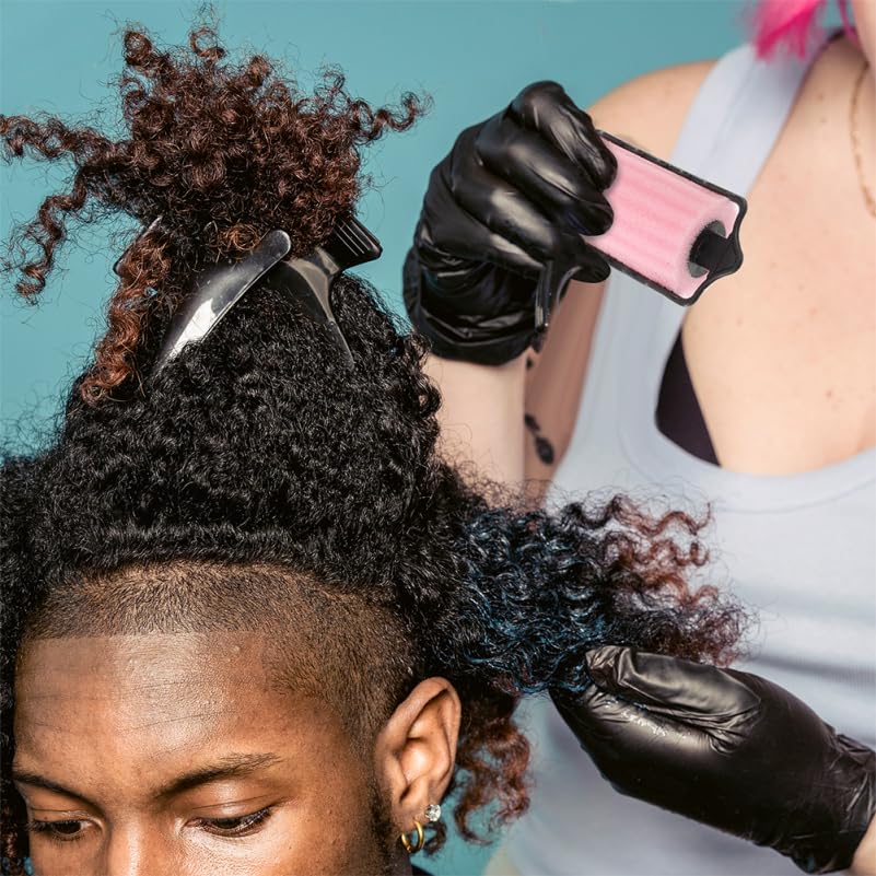 Miniatura 5 de 6 rodillos de esponja para peluquería, rizadores de peluquería, rodillos de pelo medianos, rizos nocturnos, sin daños por calor