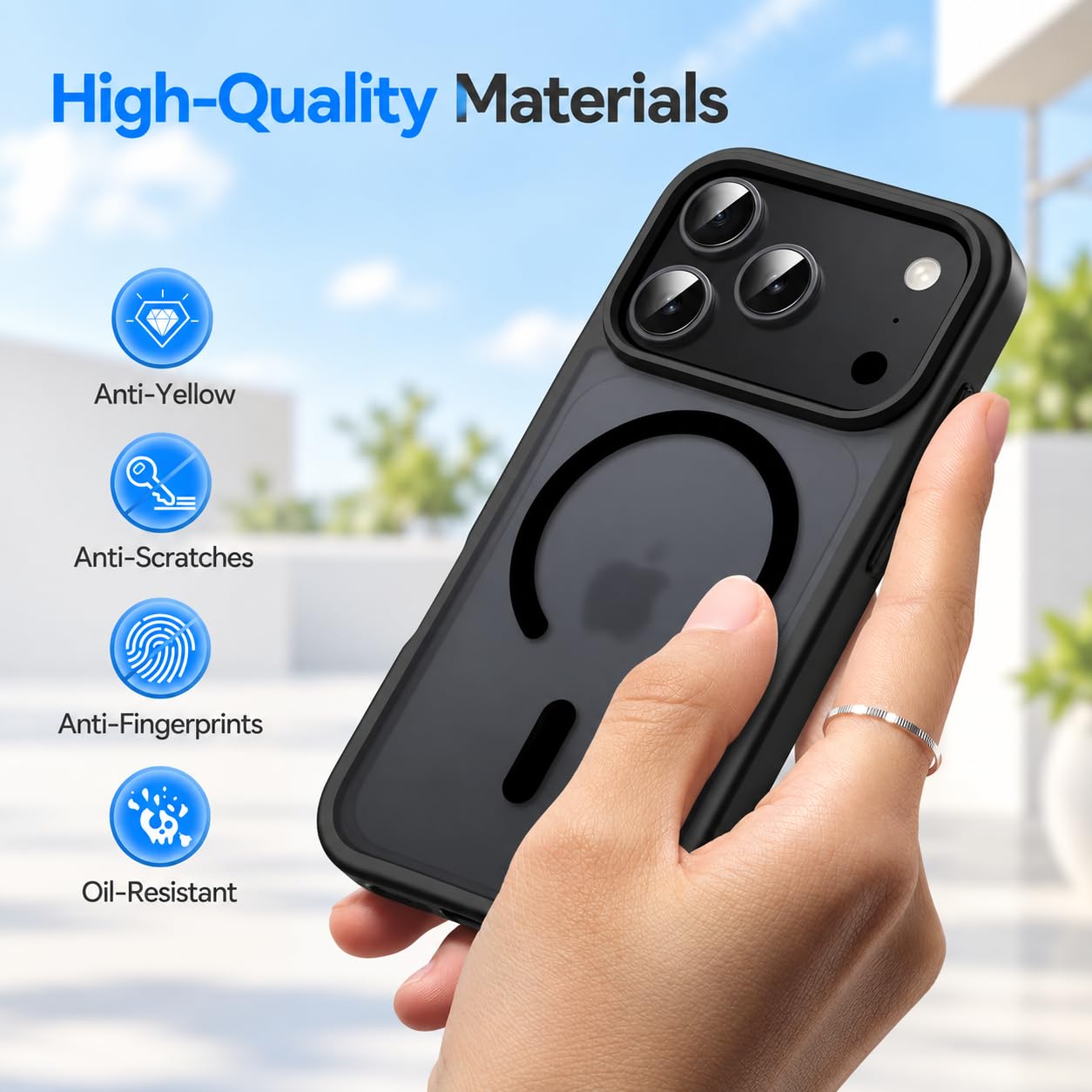 EGOTUDE for iPhone 18 Pro Max & iPhone 17 Pro Max Case | Matte Frosted Hard Back Translucent Cover Compatable with Mag — Amazon image 8