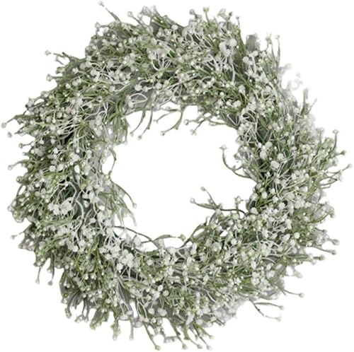 Artifical Green Leaves Garland for Christmas Decoration Wreath Handmade Simulation Christmas Wreath Door Hanging Window Props Arrangement Decoration