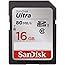 SanDisk Ultra SDHC I 16 GB bis zu 80 MB/Sek, Class 10 Speicherkarte [Standardverpackung]