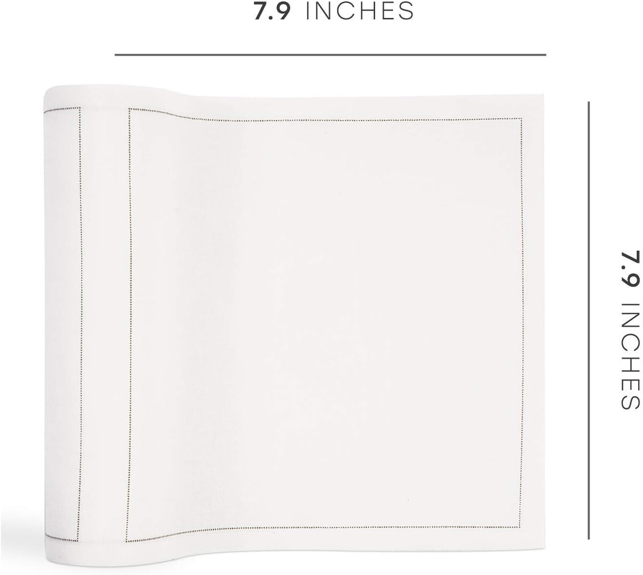 MY DRAP Basics Cotton Luncheon Napkin, Foggy Blue, 25 Units per roll
