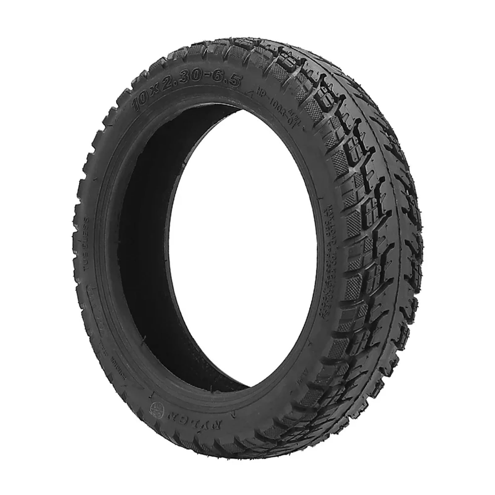 Pneu Trotinette Electrique,Roue Trottinette Electr Pneu tubeless 10x2.3-6.5 for trottinette électrique tout-terrain, pneu auto-réparateur à vide avec valve
