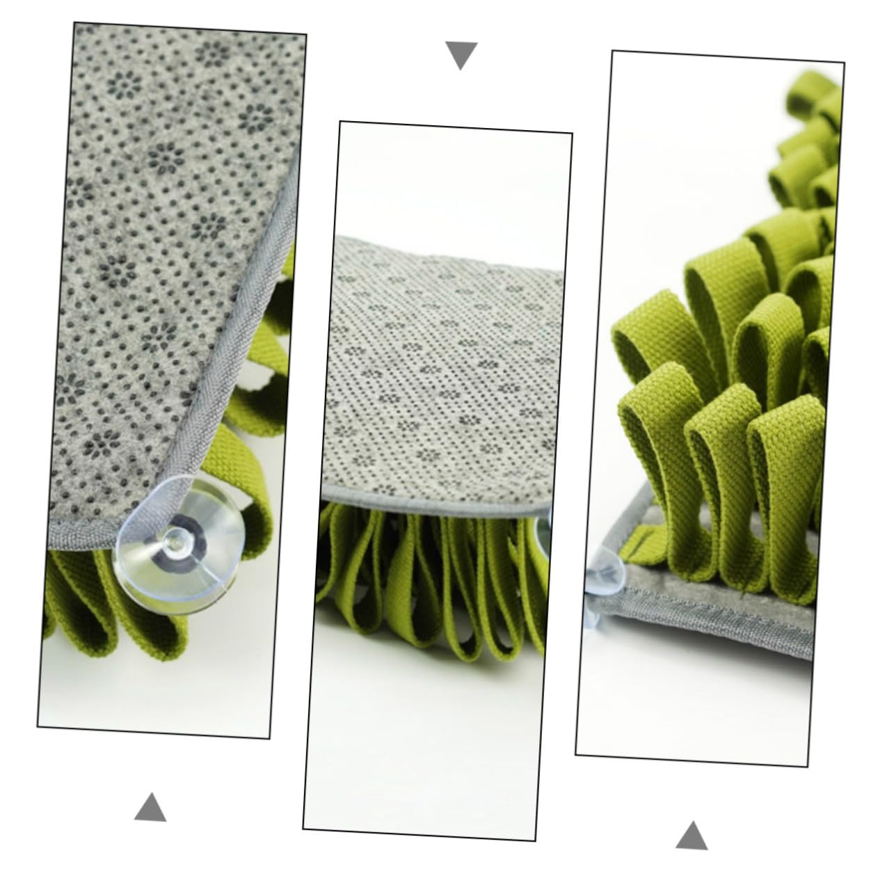 Tapis de Fouille Vert pour Mangeoire Lente Chien en Peluche