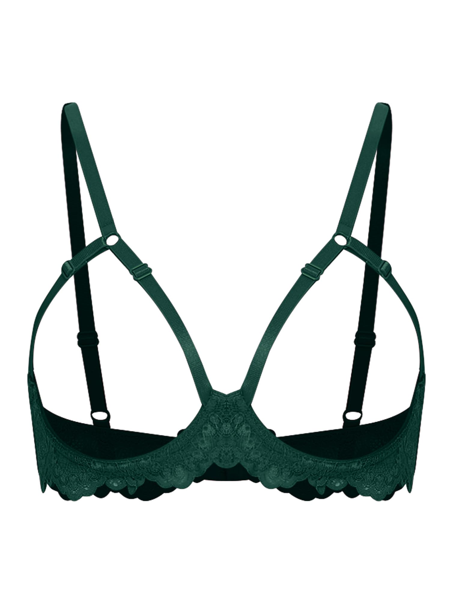 Womens Adults Sexy Lingerie Hollow Out Open Nipples Wireless Unlined Bra Tops Female Underwear