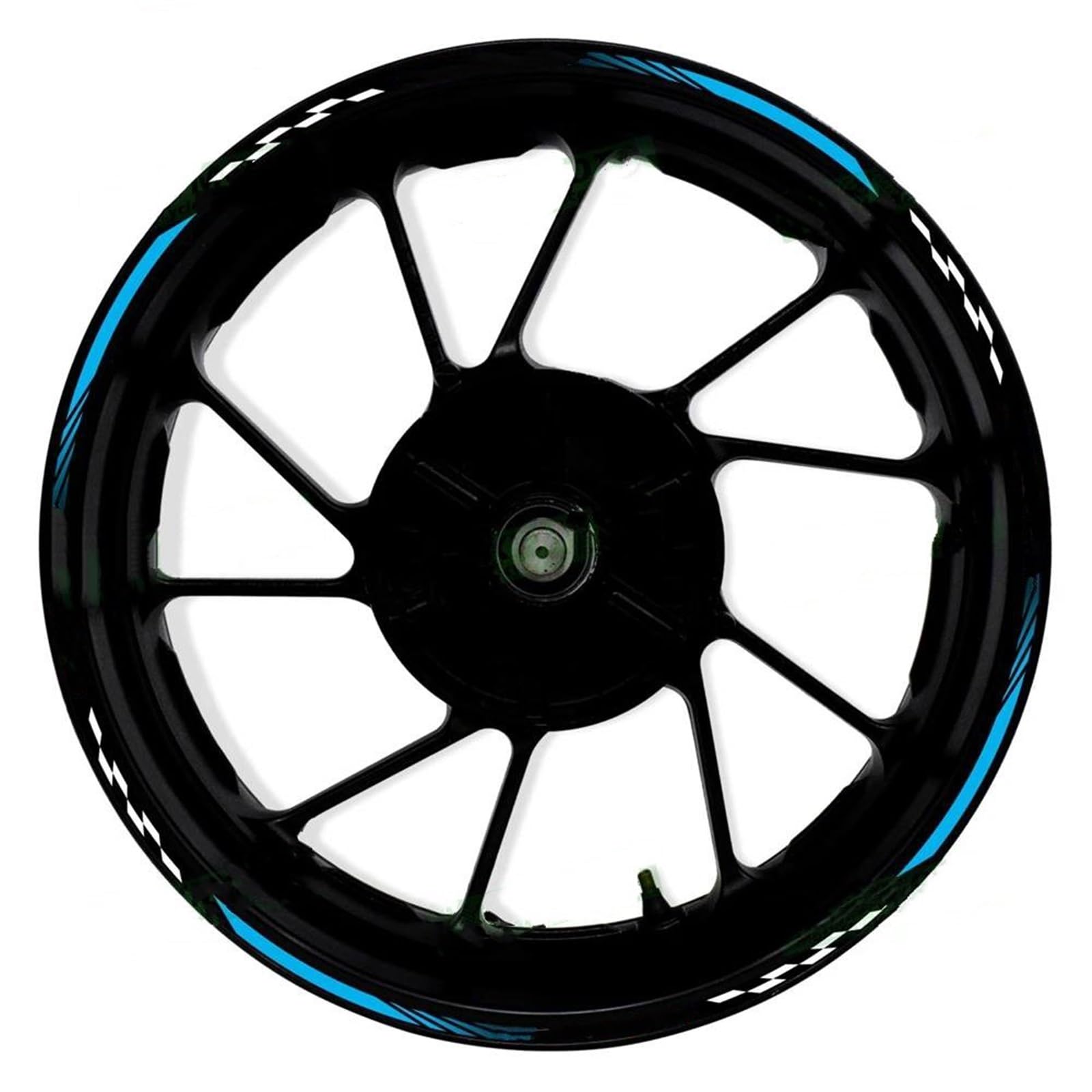 Motorcycle Wheel Stickers for VERSYS650 for VERSYS 650 Motorcycle 17 Inch Front and Rear Wheel Decals Hub Reflective Fairing Rim Stripe Stickers(003)
