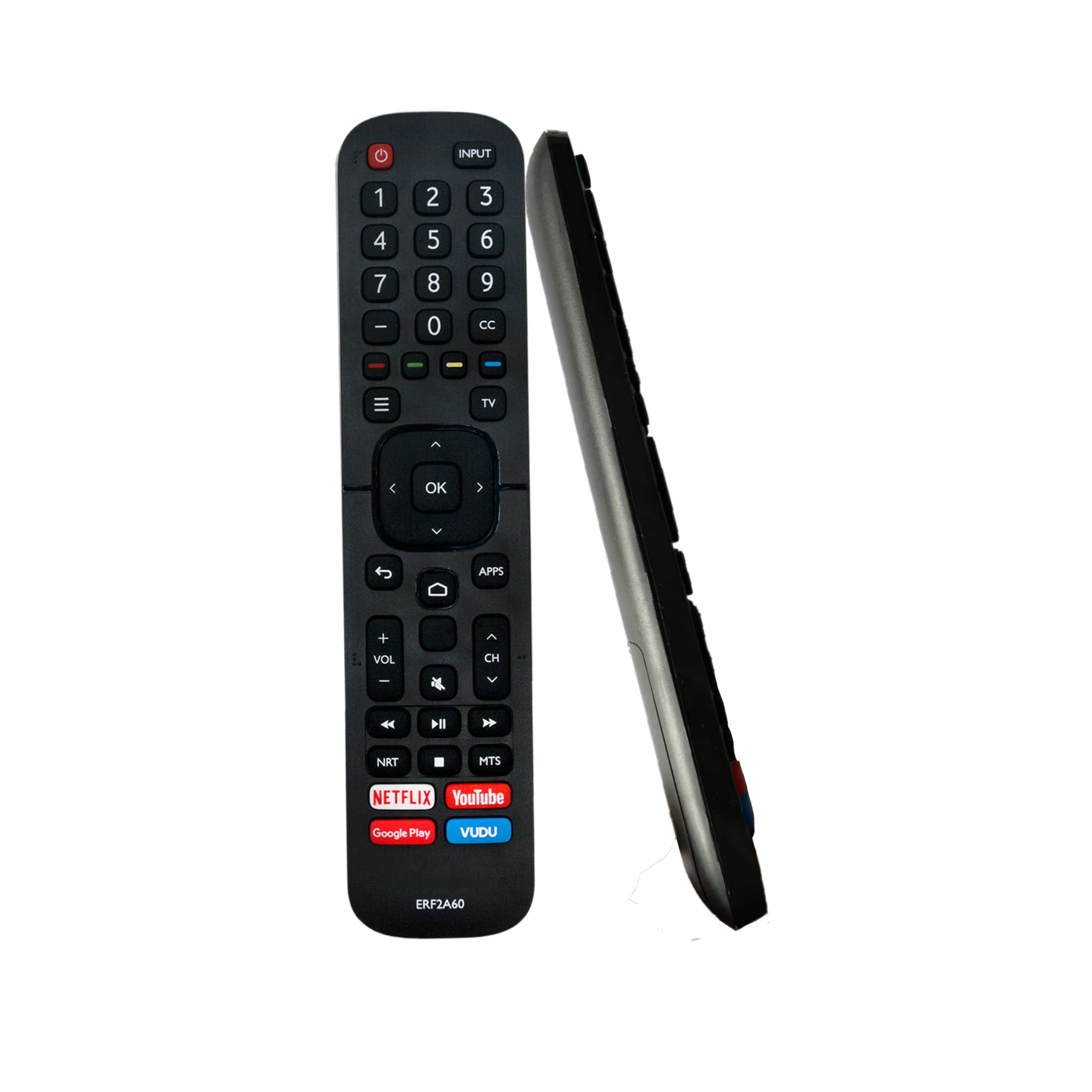 ERF2A60 Remote fit for Hisense Smart 4K TV 65H9F 55H9F 55H8F 65H8F 50H8F 43H6570F 50H6570F 55H6570F 65H6570 55H9020F 55H9030F 55H9040F 55H9050F 55H9070F 55H9F1 65H9F1 65H9020F [No Voice Function]