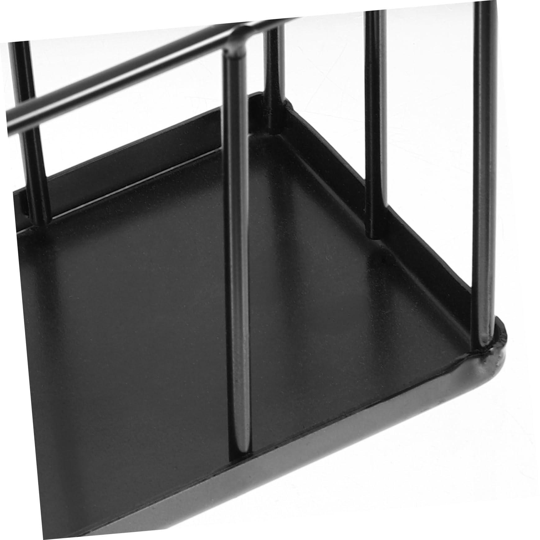 FRCOLOR Comedero para Reptiles de Acero Inoxidable Base Antideslizante, Bandeja Pequeña para Tortugas y Lagartos, Cuenco Resistente Negro, Uso en Terrarios para Mascotas Reptilianas