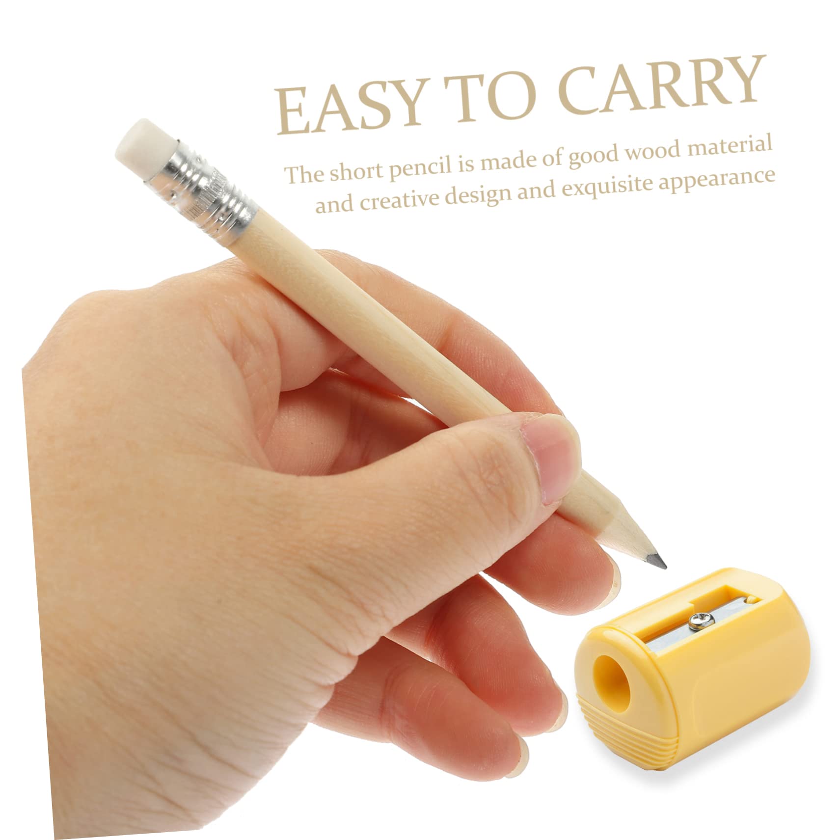 DOITOOL 250 piezas Lápices Cortos de Madera Natural con Pack de Unidades Herramienta de Escritura para Mini Lápices para Dibujo y Golf Diseño Ergonómico Cómodo para y Escritura Diaria