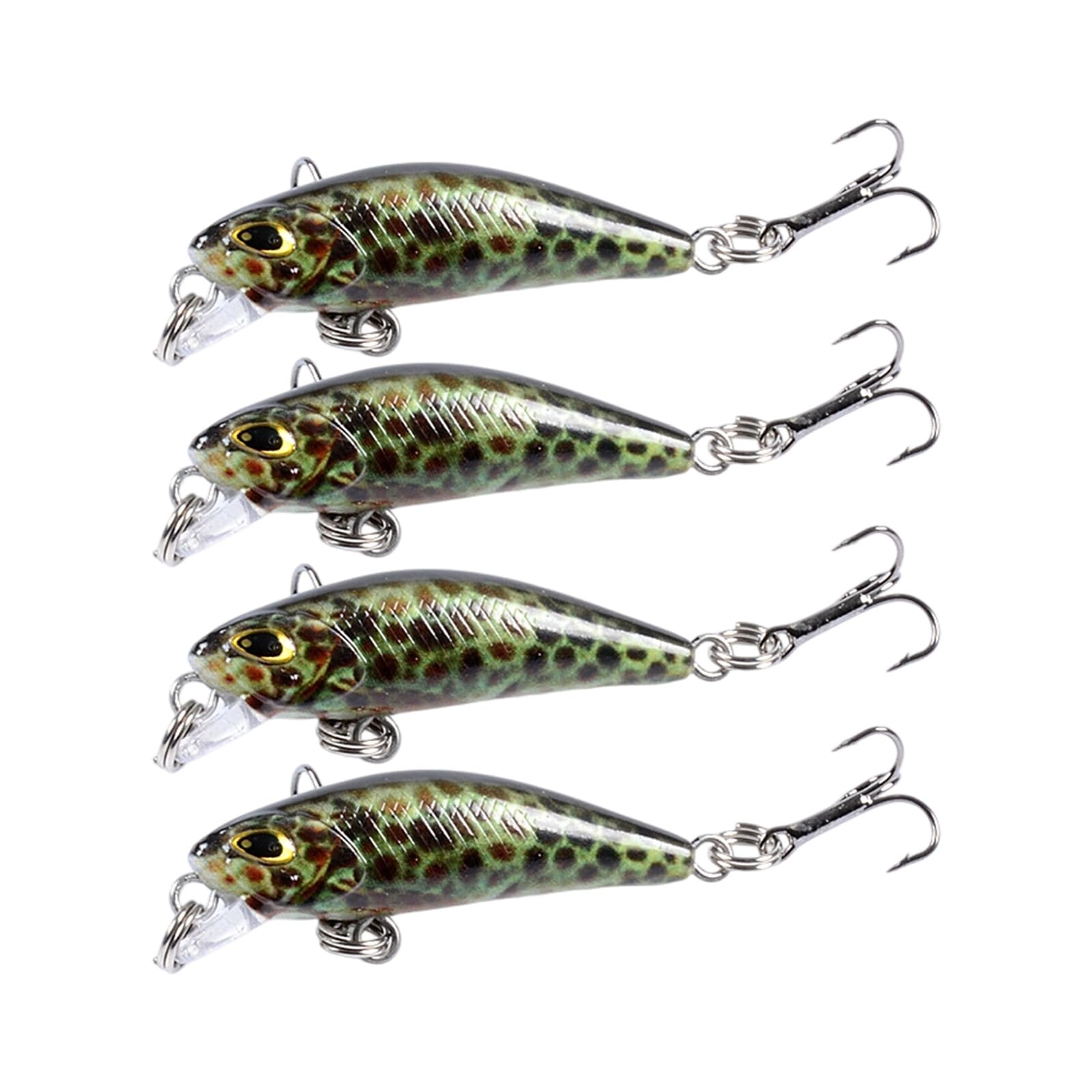 QIAOLIDA Realistic Painting Fishing Lures With Hook Artificial Sinking Hard Baits for Perches Fishing In Saltwater