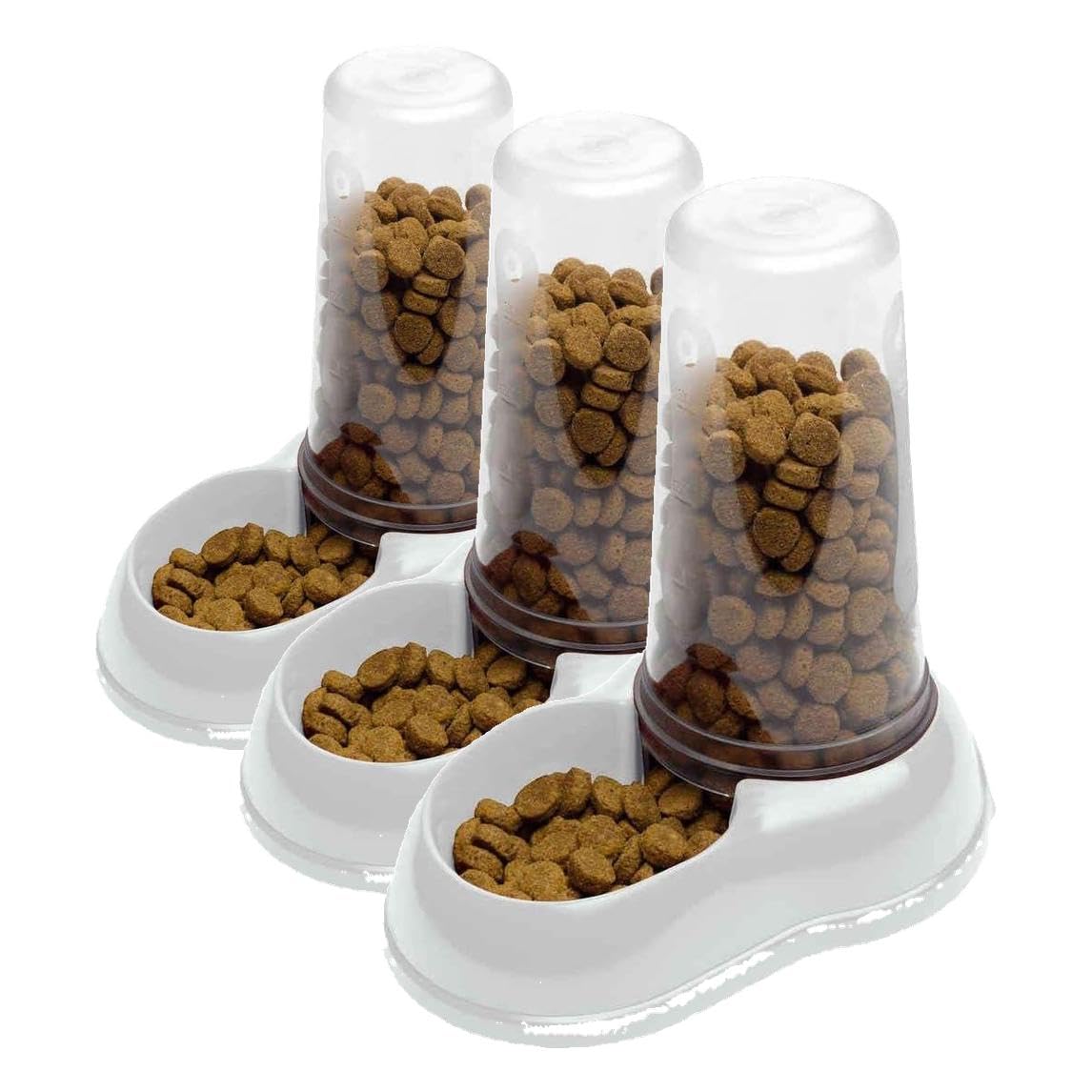 Ferplast Azimut 1500 Saklamalı Mama ve Su Kabı, Standard (3 paketi)