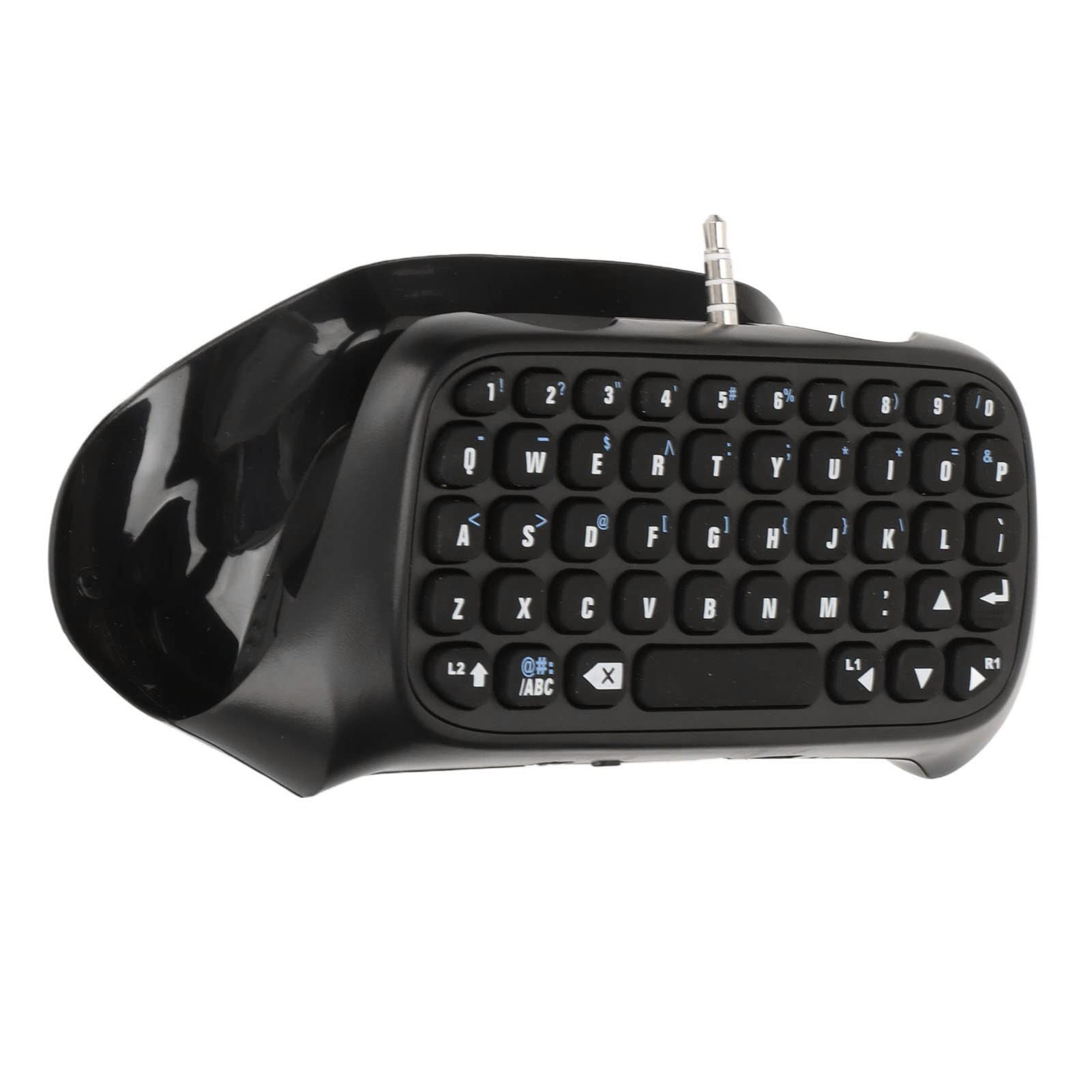 Teclado Controlador para Empuñaduras de Controlador PS4, Diseño Integrado, Mantiene El Estilo Original, Teclado Controlador Bluetooth Inalámbrico Multifunción para Chat de Texto PS4, Internet