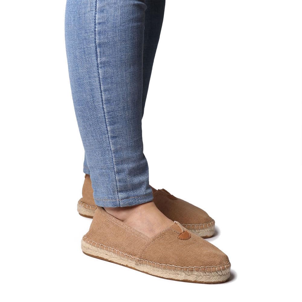 Toni PONS - Toni Pons BLANES-ER - Alpargatas Unisex Veganas de Algodón y Yute - Color Torrat - Textil