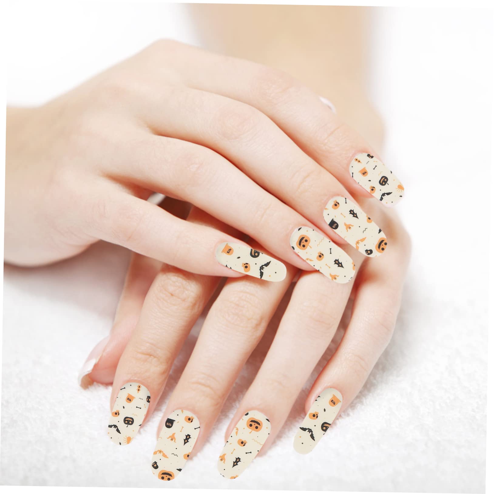 Healeved 30fogli Adesivi Per Unghie Halloween Stickers Per Nail Zucche Decorazioni Facili Applicare Per e Costumi