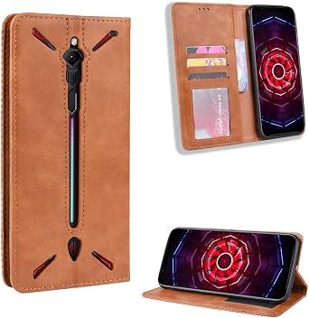 Case for ZTE Nubia Red Magic 3 / NX629J Case Cover,Leather flip case Cover Brown