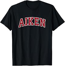 Aiken South Carolina SC Vintage Sports Design Red Design T-Shirt