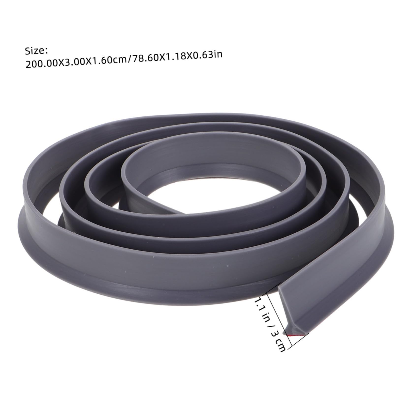 Cabilock Water Retaining Strip for Shower Bathtub Self-Adhesive Splash Guard for Wet Dry Separation Versatile Use Bathroom Kitchen