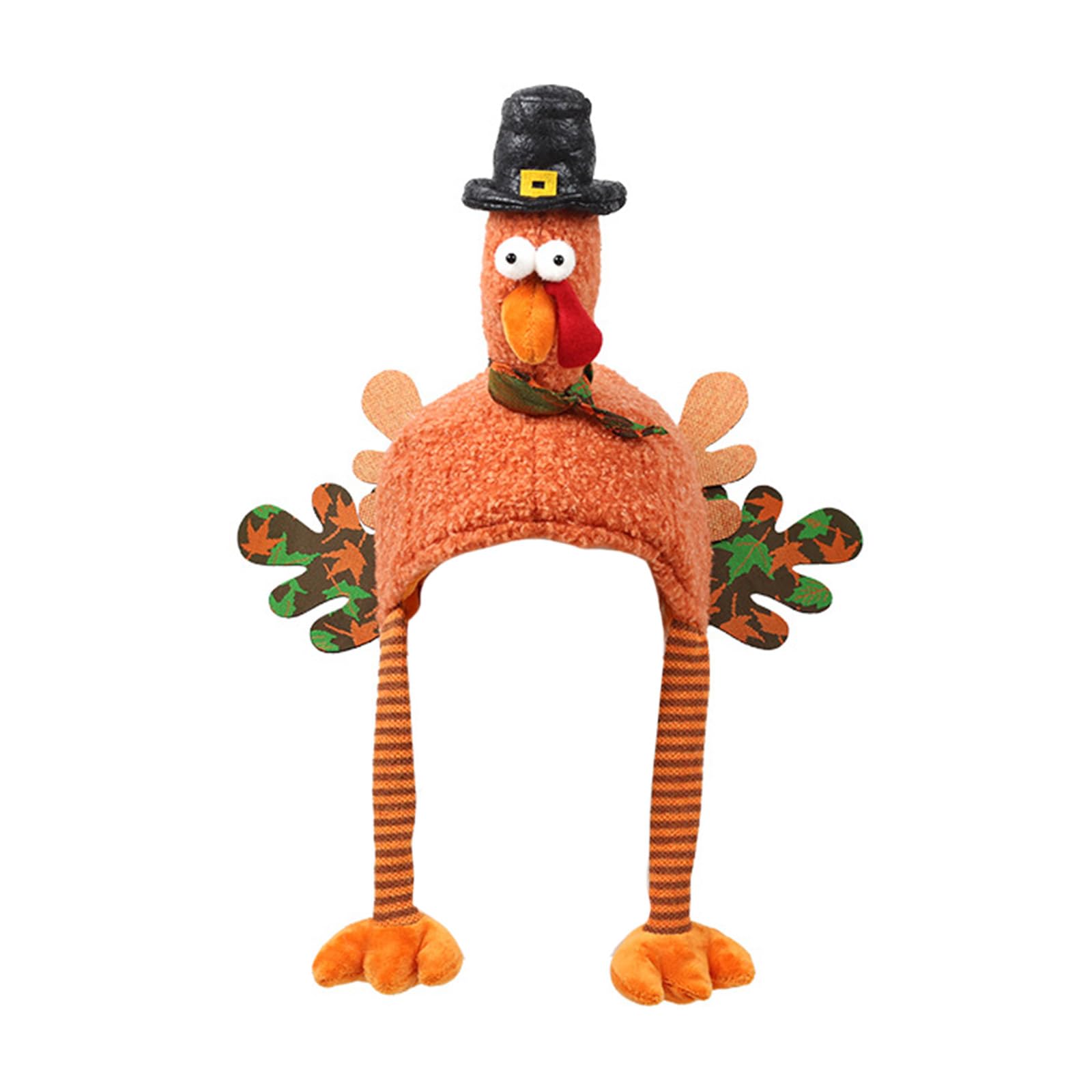 Bflky Men's B Flky Christmas Festival Adult Turkey Hat Holiday Turkey Hat To Spices Up Your Christmas And Thanksgiving Party Attire