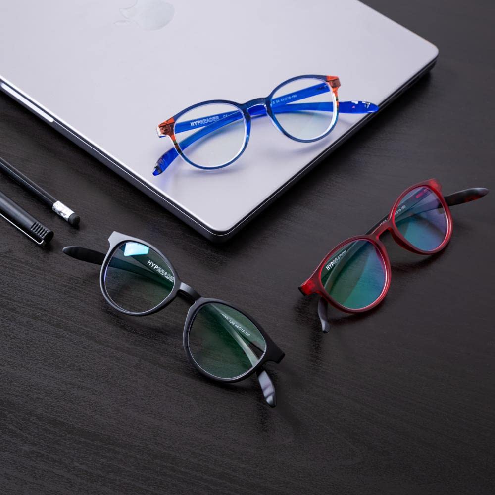 ARIES BIO - Occhiali da lettura con filtro luce blu (+0,00,+1,00,+1,50,+2,00,+2,50,+3.00). Per il vostro ottico è disponibile anche come occhiali da sole