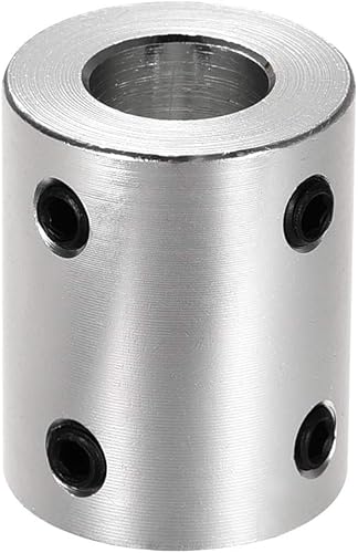 Miniatura 11 de uxcell 0.315 in a 0.472 in Bore Rígido Acoplamiento Conjunto Tornillo L25XD20 Aleación de Aluminio,Eje Acoplador Conector para Impresoras 3D