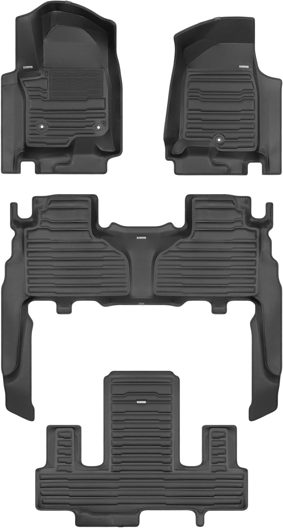 - for Cadillac Escalade ESV 7-Seater 2021-2026 Models - Custom Car Mats - Maximum Coverage, All Weather, Laser Measured - This Full Set Includes 1st, 2nd and 3rd Rows