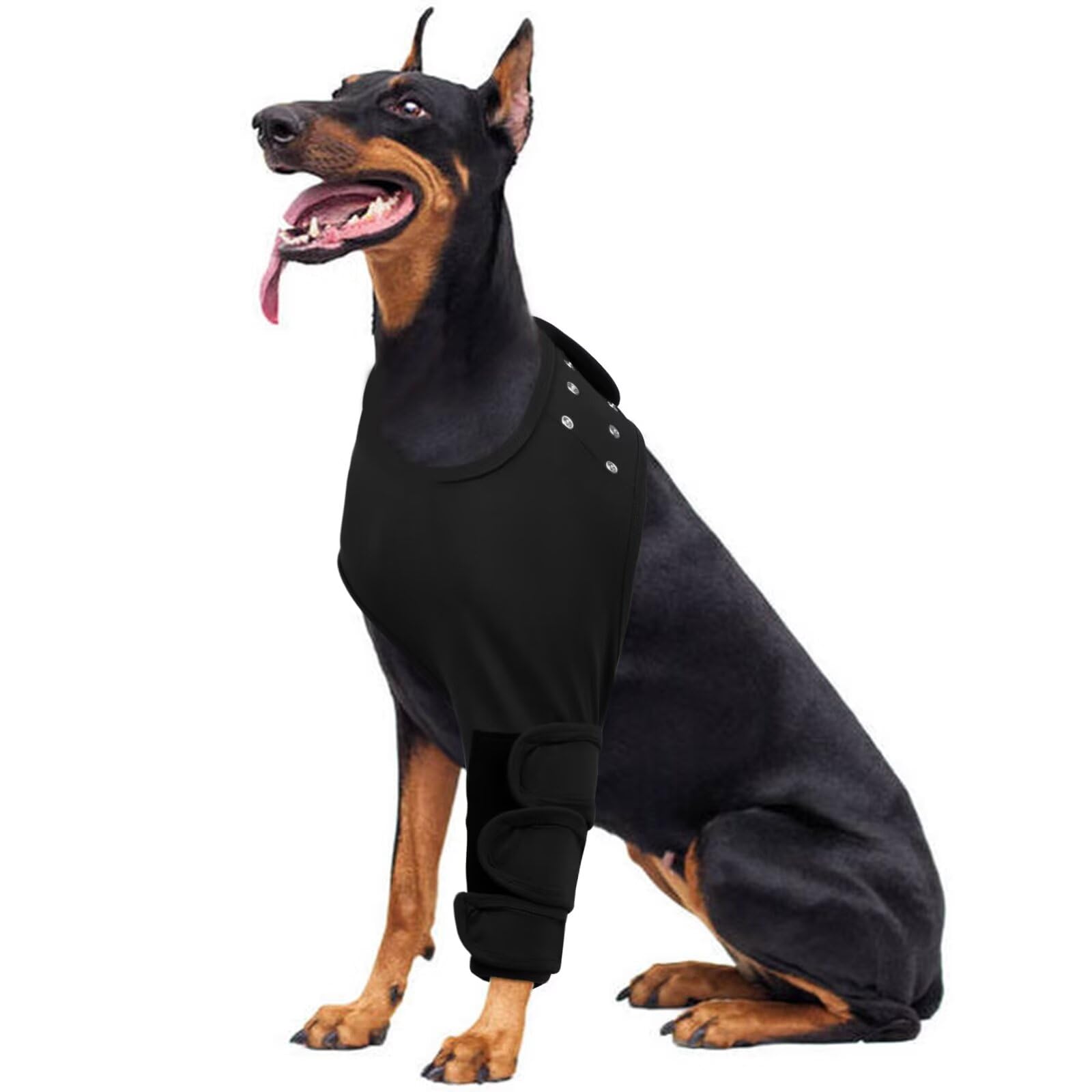 IECOii Dog Surgery Recovery Suit,Dog Recovery Sleeve Front Left Leg