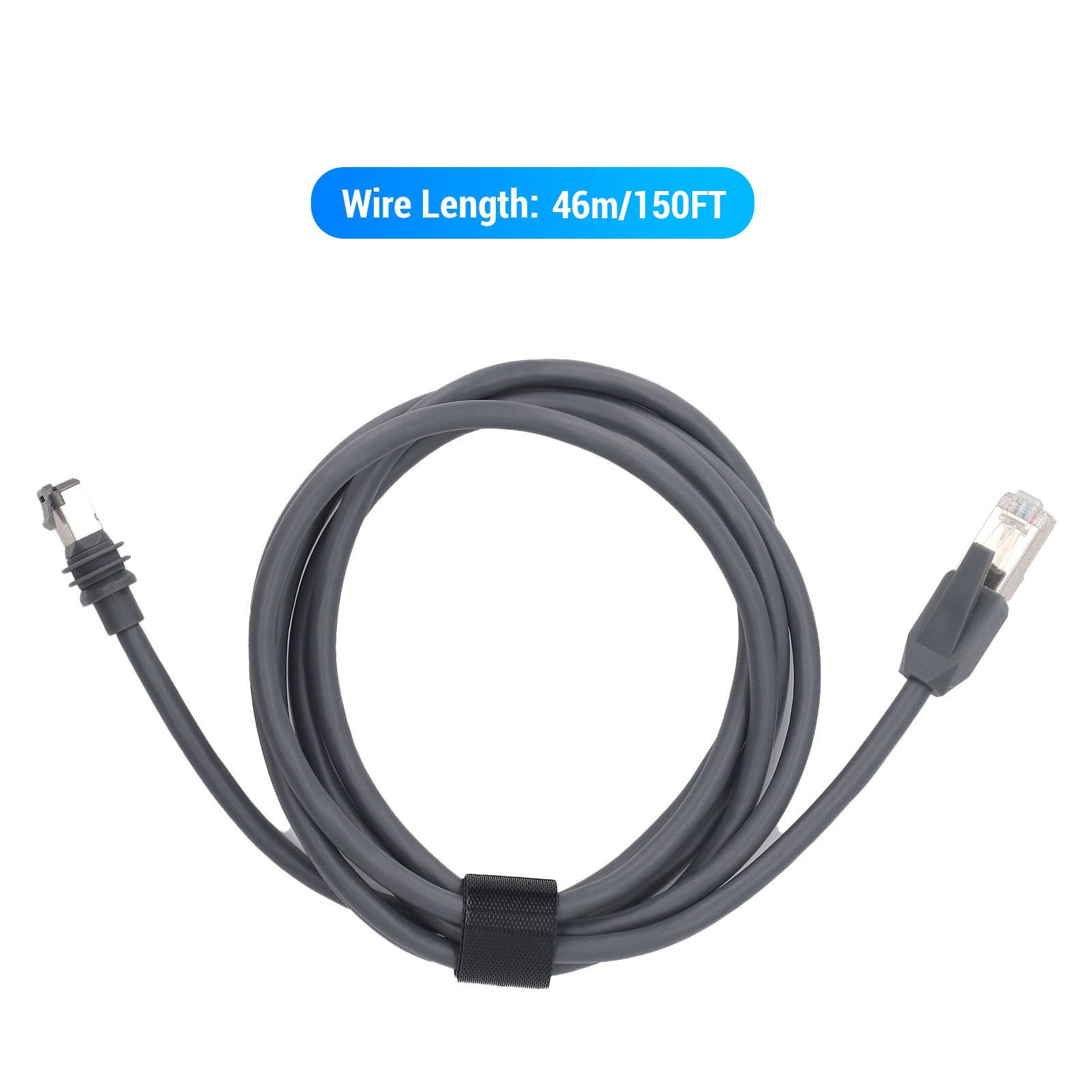 Fafeicy Remplacement pour Câble Gen3 vers RJ45, Cordon Ethernet Cat6 de 46 M avec Cuivre Massif 26 AWG, 1200 Mbps Plug and Play Résistant aux Intempéries pour Antenne Gen3 de Jeu en Streaming en