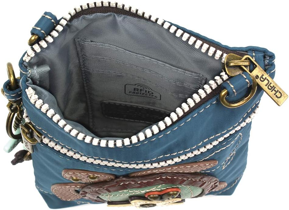 CHALA Crossbody RFID Cell Phone Purse - Women Nylon/Faux Leather Multicolor Handbag with Adjustable Strap Venture - Image 5