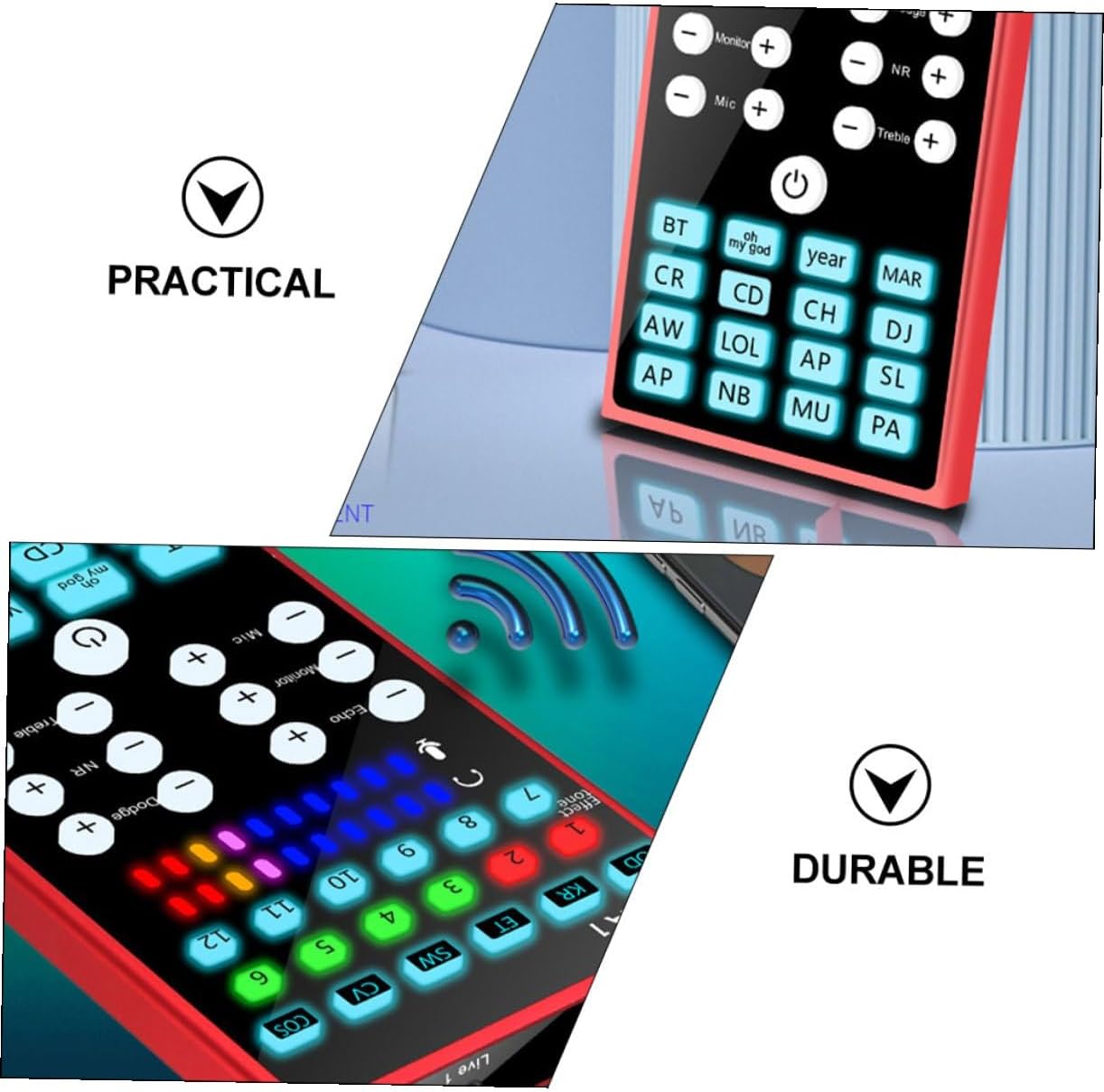 Professional Portable Voice Changer Sound Card for Phone and Computer Metal Streaming Audio Mixer with Noise Reduction Reverberation Effect for Streaming Recording and