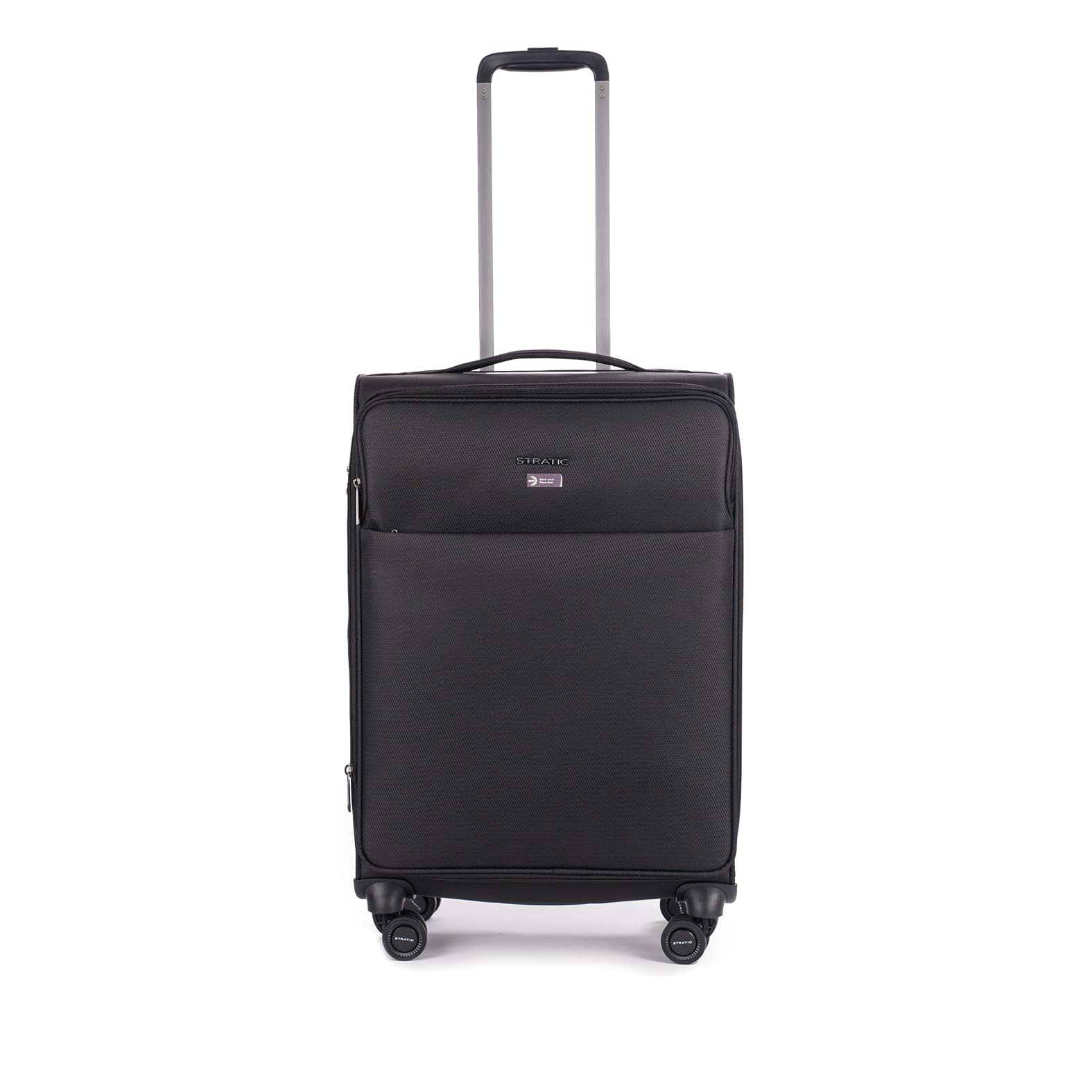Stratic Light + Koffer Weichschale Reisekoffer Trolley Rollkoffer Handgepäck, TSA Kofferschloss, 4 Rollen, Erweiterbar