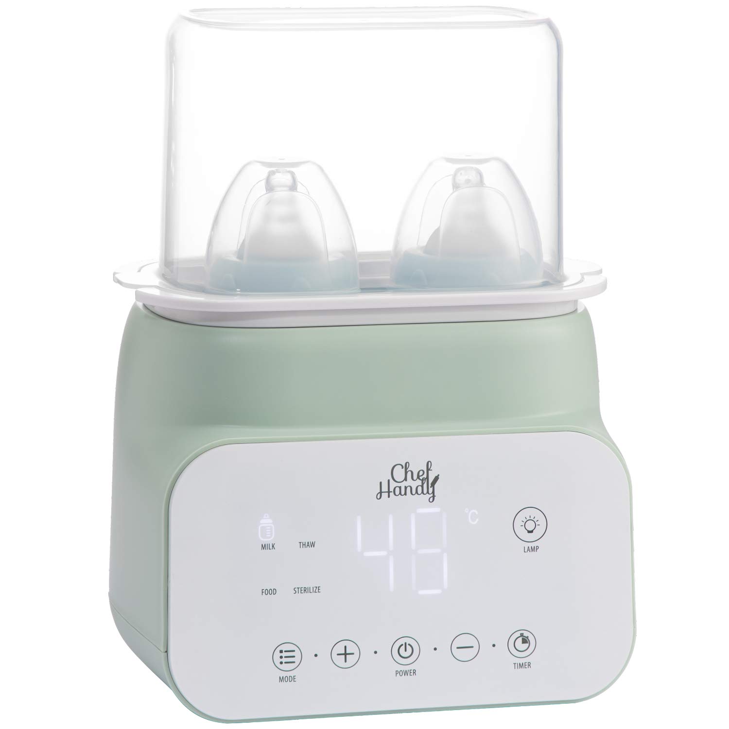 Baby Bottle Warmer, Chefhandy Multifunctional Baby Bottle Warmer and Food Heater with LCD Display, Precise Temperature Control, Fast Warmer for Baby Milk and Formula : Baby