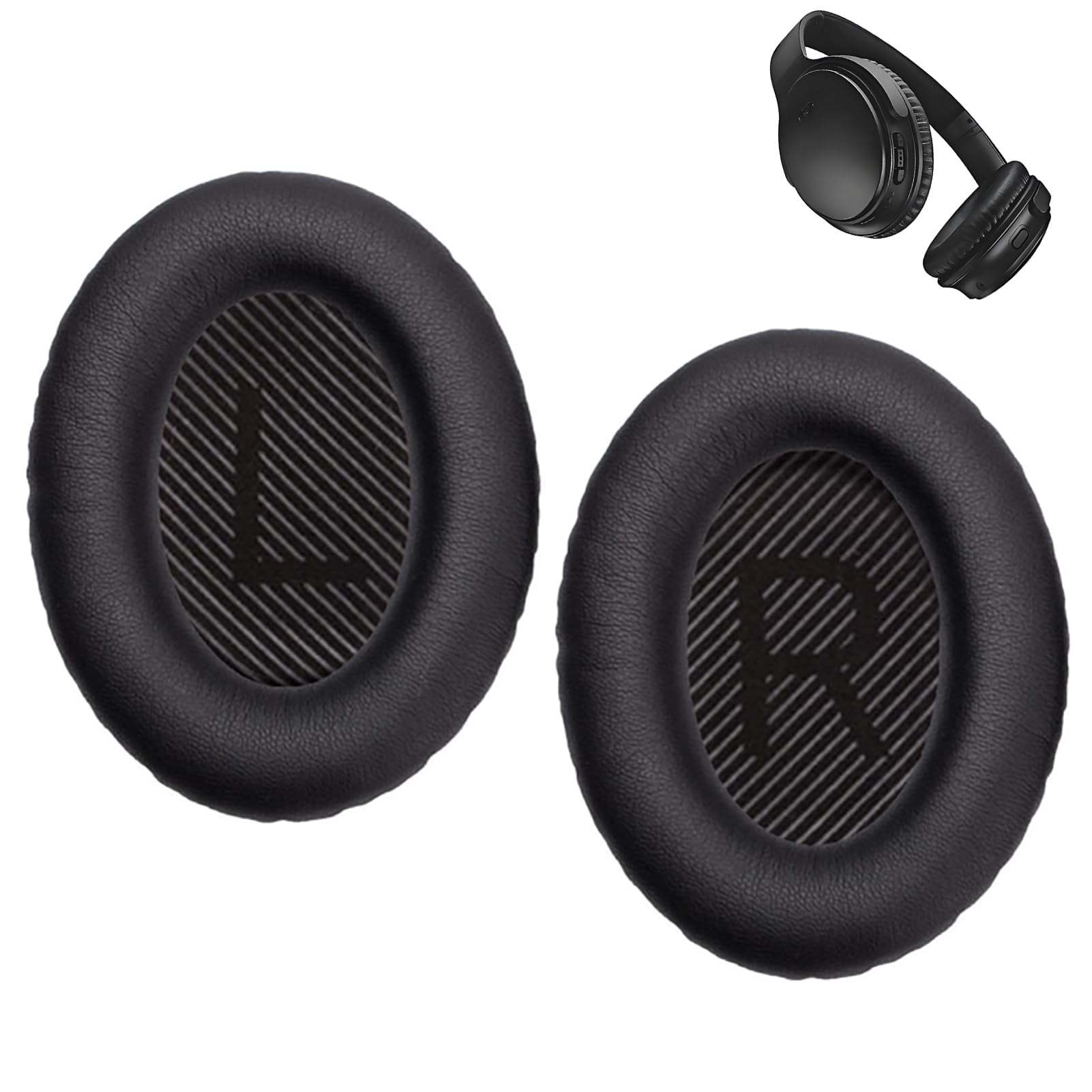 Coussinets De Remplacement Pour Casque Bose SoundLink Around Ear II / AE2 – Cuir Protéiné, Mousse Haute Densité, Confort Amélioré